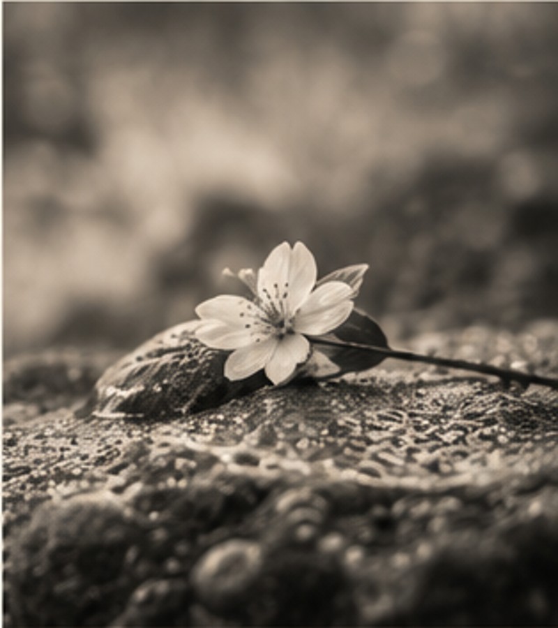Blüte als stilles Erinnerungszeichen